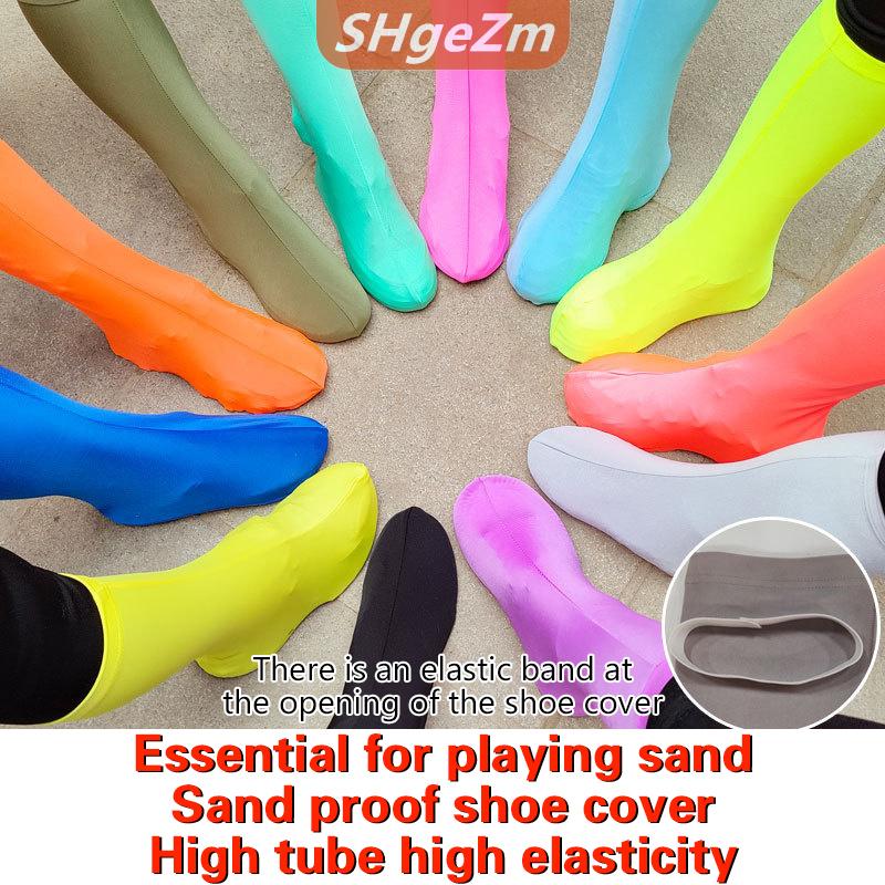 [COD] SHgeZm Cao đàn hồi chống cát chống bụi ngoài trời Giày leo núi bao gồm vải dài giày Bìa Giày Phụ Kiện Giày ống cao bảo vệ giày