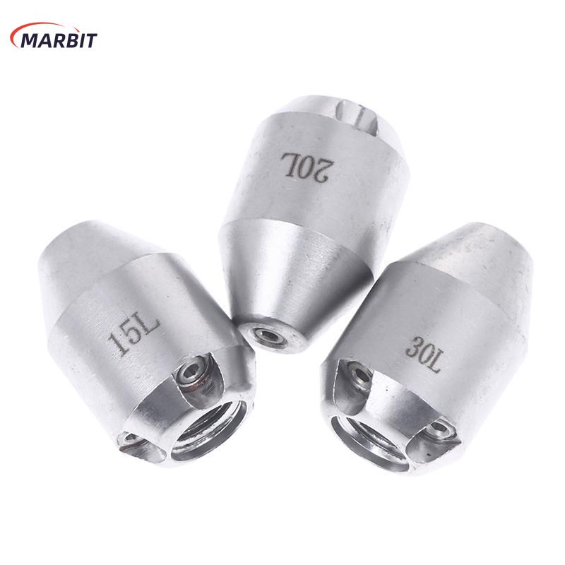 MARBIT 1 4 หัวฉีดท่อระบายน้ำชุดหัวฉีดเจ็ทสแตนเลสอุปกรณ์เสริมเครื่องซักผ้าแรงดัน5000 PSI หัวฉีดท่อระบายน้ำเจ็ท ราคา 371 บาท*ส่งฟรี