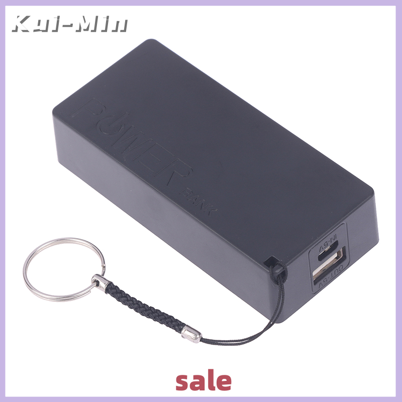 Kui-min 18650 sạc dự phòng Bộ sạc pin trường hợp 5V 1A xách tay dự phòng USB sạc dự phòng Kit lưu tr