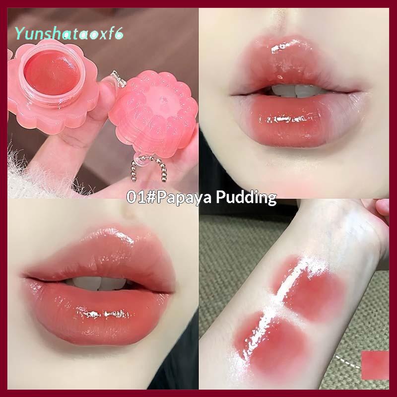 yunshataoxf Cappuvini đóng hộp thạch gương Son môi nước ánh sáng Son bóng dưỡng ẩm Plumping môi vết kéo dài không dính cup môi bùn cho môi khô trang điểm - 3