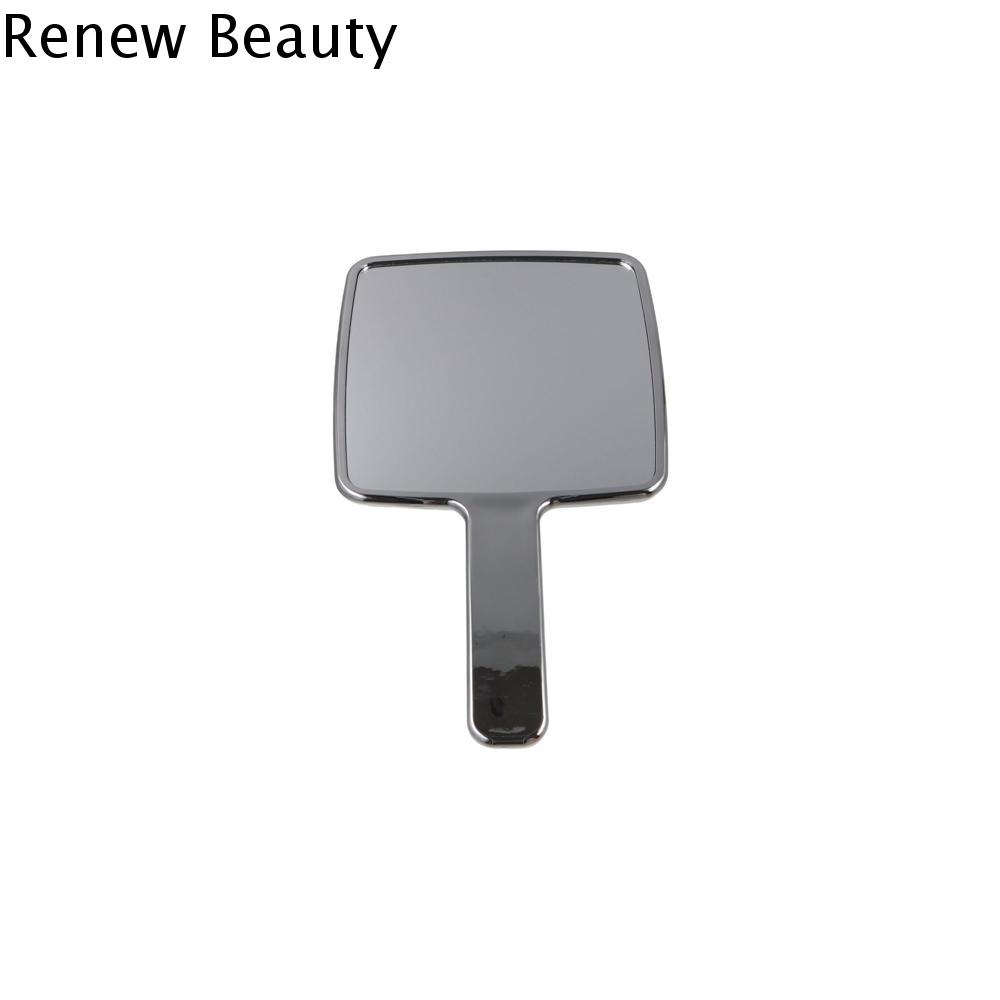 RENEW Độ nét cao Gương cầm tay Bạc Hình dạng lỏng Gương trang điểm Làm Đẹp Thời trang Phụ nữ