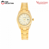 Valentino 20122467-Gold - Gold Dial Analog Stainless Steel Strap Watch For Women