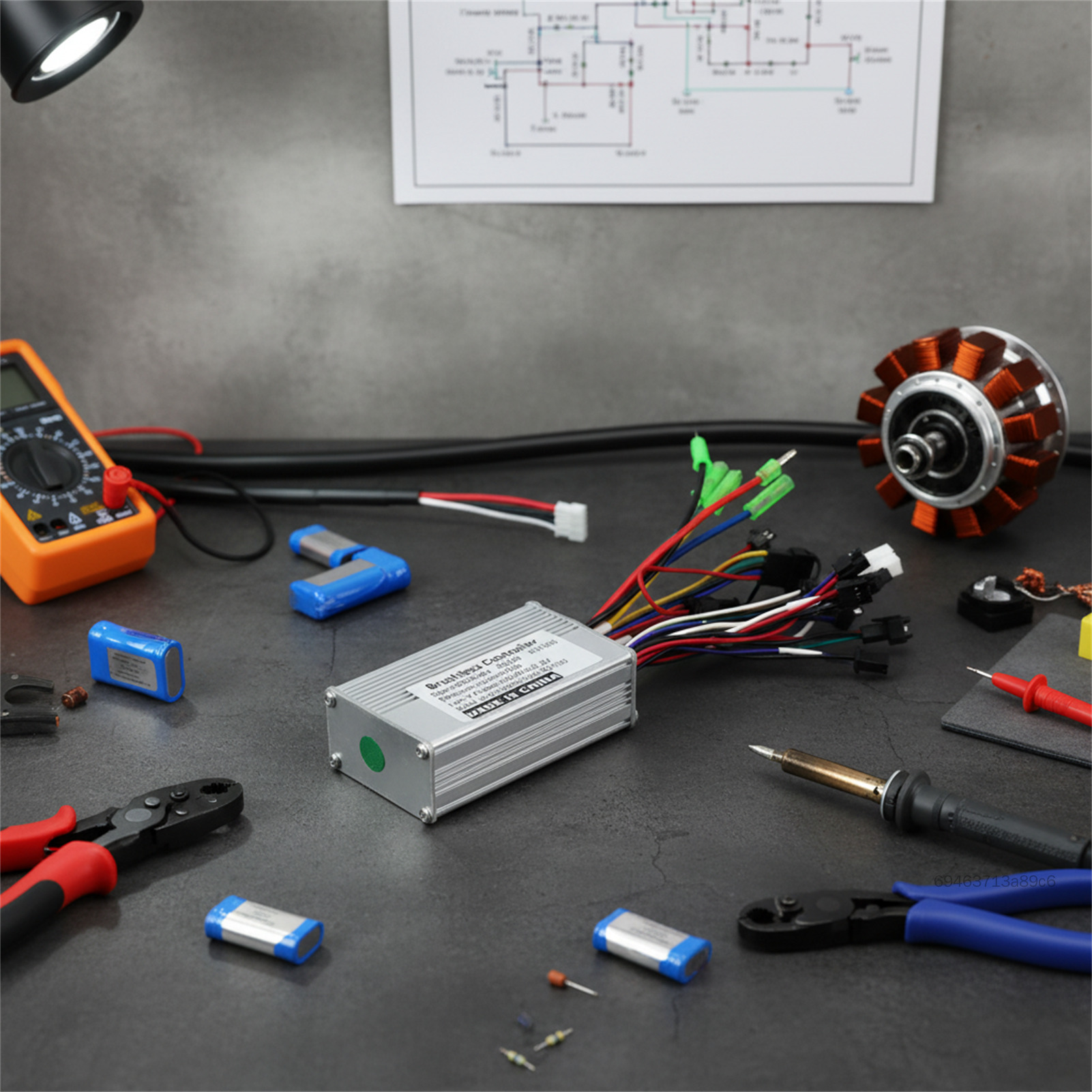 Bộ Điều Khiển Xe Đạp Điện 36V-48V 250W-350W 15A DC Không Chổi Than Tương Thích Với Xe Đạp Điện Và Pin Lithium OS-VN