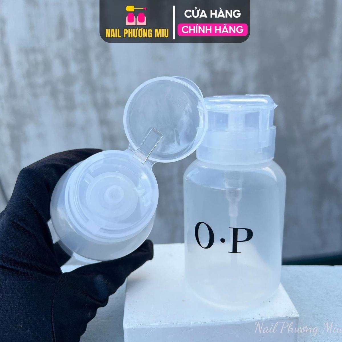 Lọ Đựng Axeton Nhựa Siêu Bền 250ml Làm Nail, Bình Nhún Nhấn Đựng Cồn Tẩy Rửa, Gen Xoáy Chặt Chống Bay Hơi