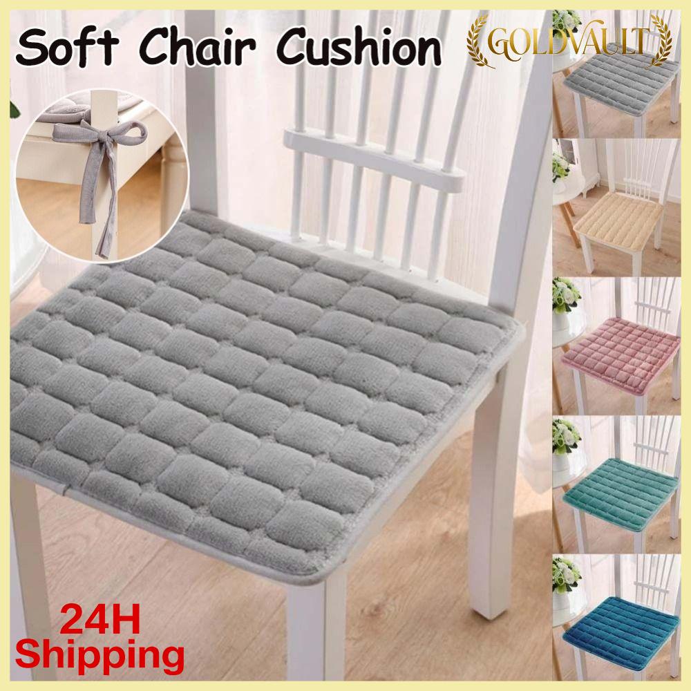 GOLDVAULT Vải flannel Đệm ghế 45x45cm Ngoài ra, nhung Đệm eo Bền bỉ Ấm áp Đệm ghế ô tô Trang trí văn phòng tại nhà