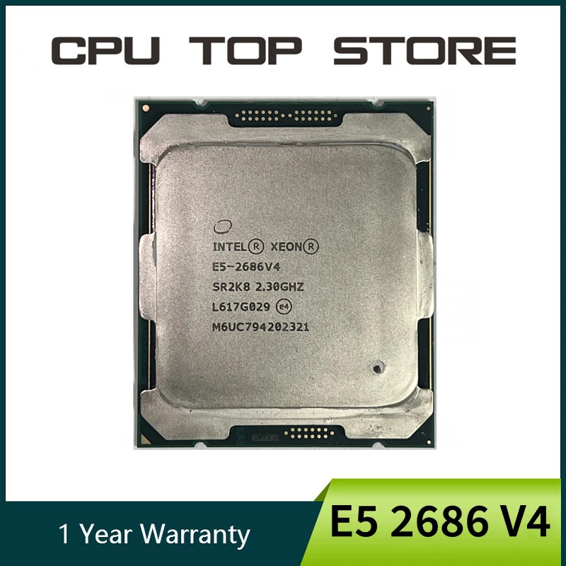 In Xeon E5 2686 V4 2686v4 2.3GHz 18-lõi 145W LGA 2011-3 CPU Bộ vi xử lý