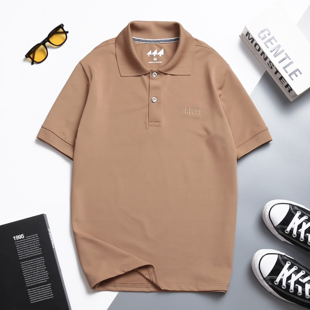 Áo thun nam thời trang áo polo nam trơn chất liệu cá sấu poly 4 chiều phong cách công sở lịch lãm.