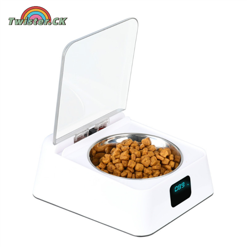 Intelligent Automatic Cat Feeder, Automatic Pet Feeder Bowl With USB Charging Induction Switch Cover, Infrared Sensor Cat Feeder With Led Screen ราคา 893 บาท*ส่งฟรี