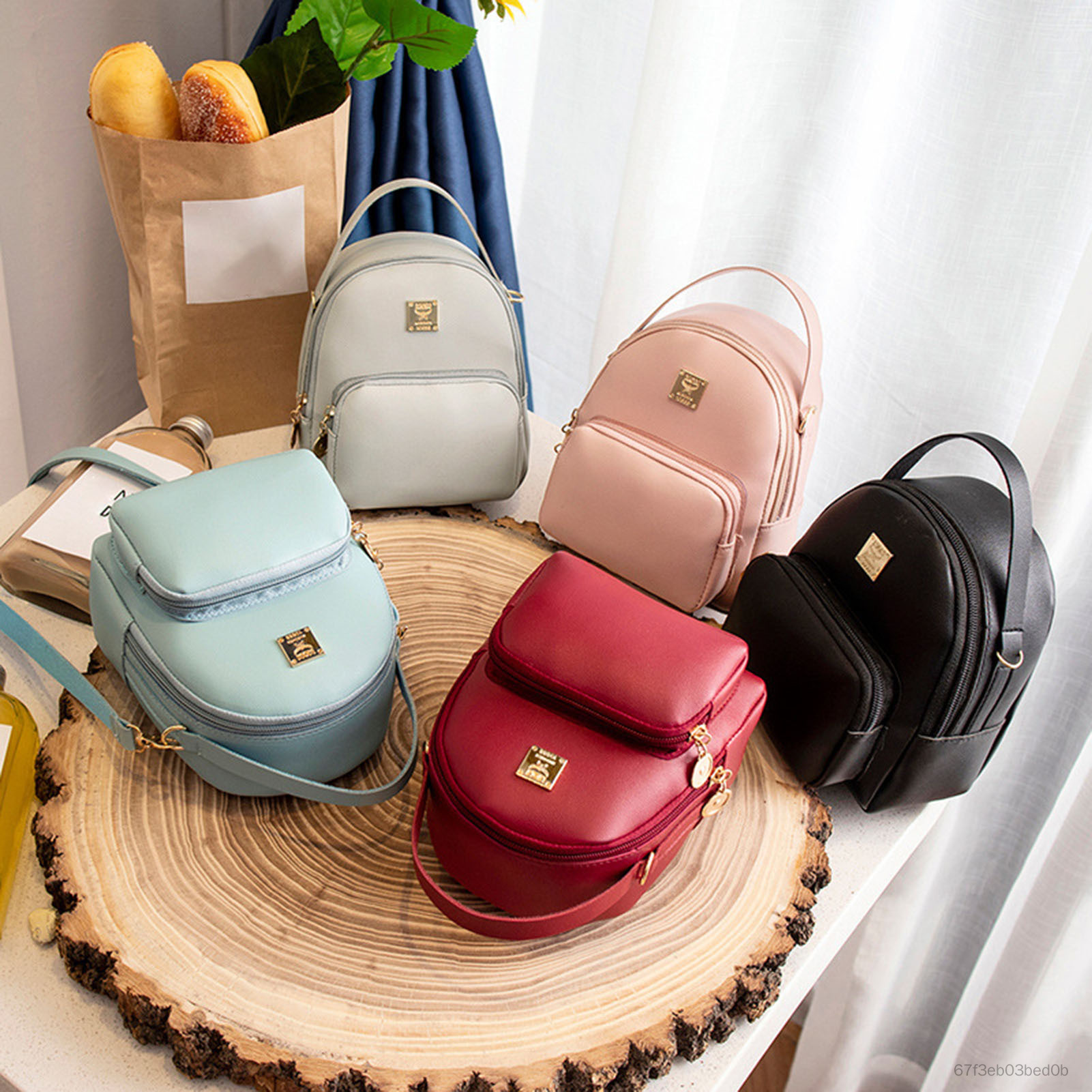 Candy Color Mini Backpack Traveling Backpack Large School Backpack For Working Daily Use RGRR-VN