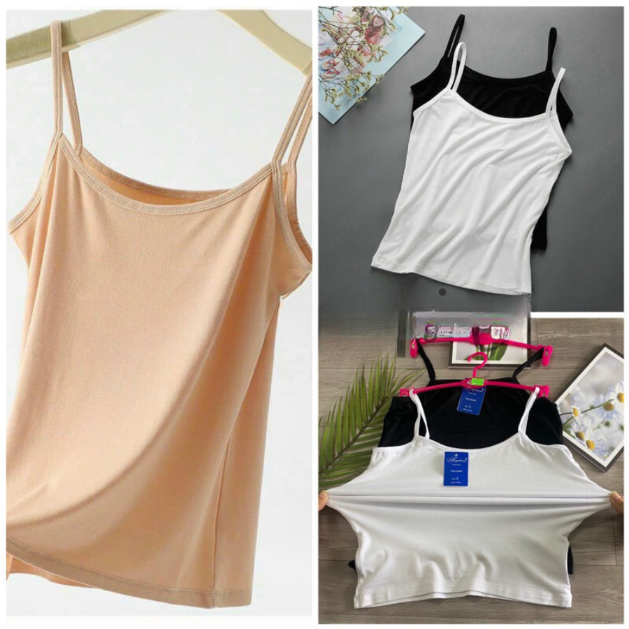 Áo lót lá dáng dài 2 dây Việt Nam cực xinh học sinh nữ sinh mặc trong áo dài phối trong vest Sam Sam