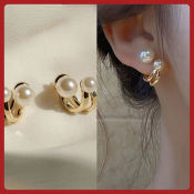 Korean Fashion Fishtail Pearl Earrings - Elegant Valentine's Day Gift