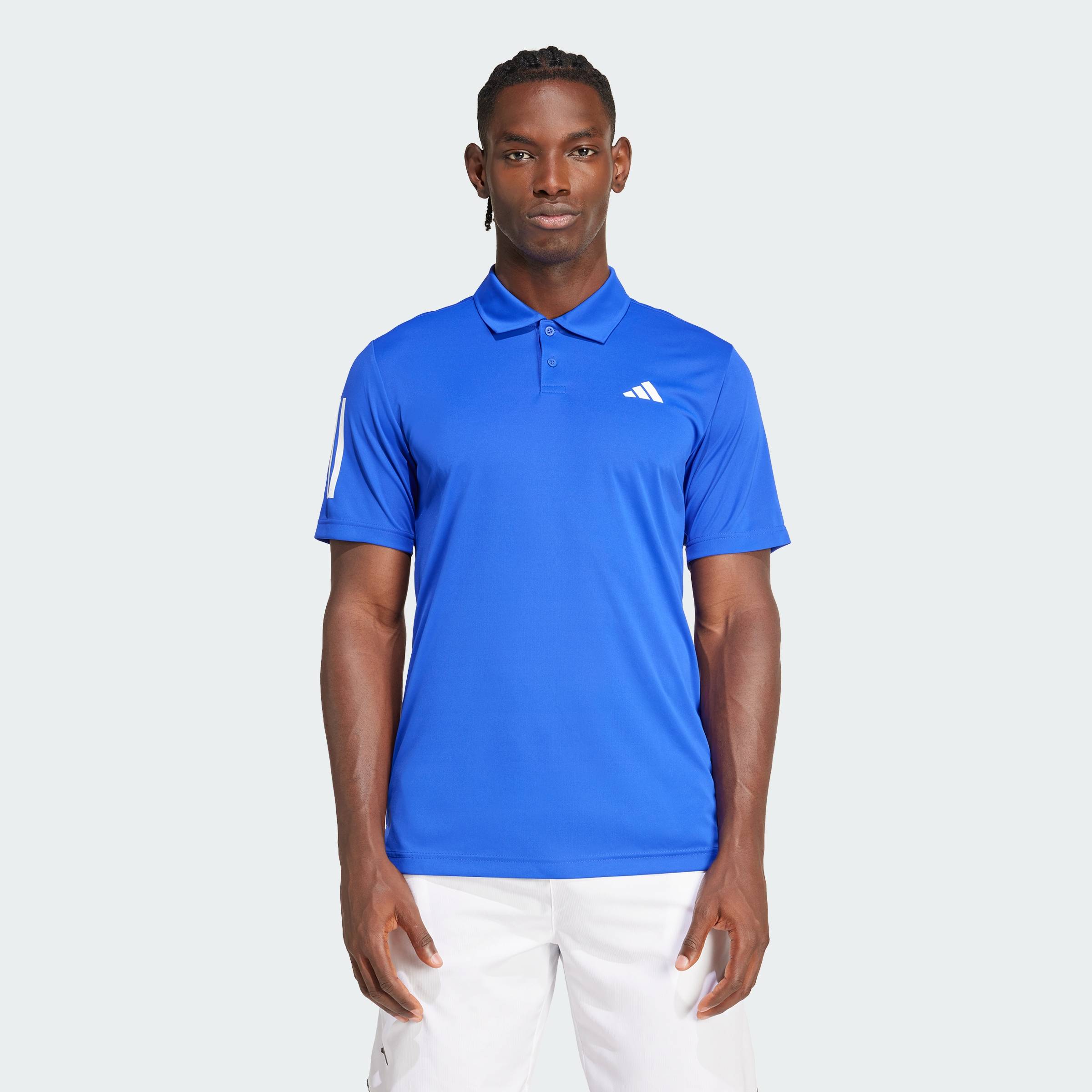 [CHỈ 11-12.10-MUA 3 GIẢM 40%] adidas Quần vợt Áo Polo Tennis 3 Sọc Club Nam Màu xanh da trời IZ3220