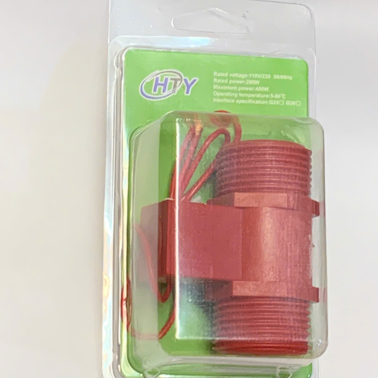 [Ảnh thật] cảm biến dòng chảy 400w ren ngoài 34 - cảm biến HTY đỏ