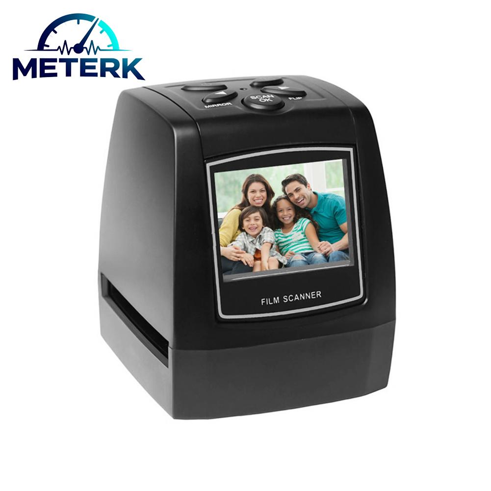 Meterk เครื่องสแกนฟิล์มดิจิตอล 35 มม./135 มม 2.4in TFT LCD หน้าจอฟิล์มสไลด์สแกนเนอร์รองรับการเล่นตัวอย่างสีดำ ราคา 3,165 บาท*ส่งฟรี