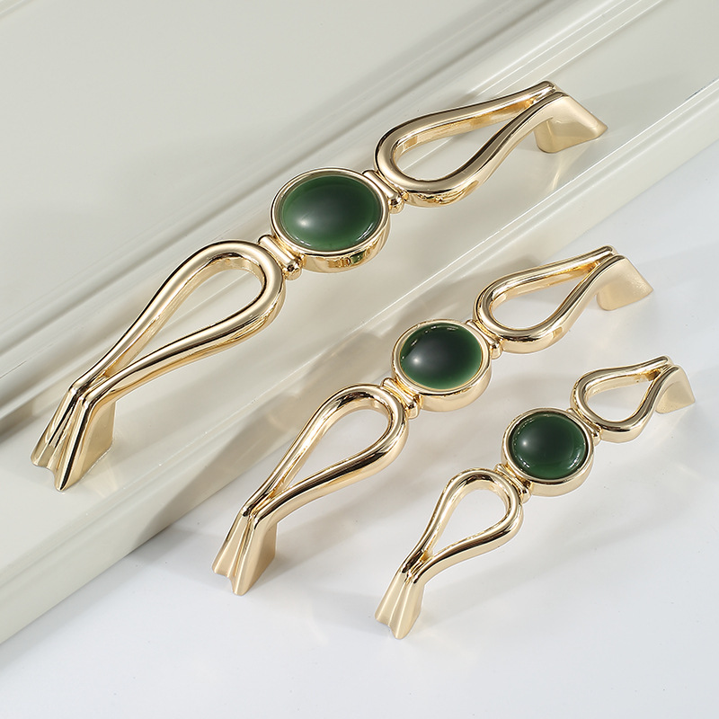 Ánh Sáng Sang Trọng Hiện Đại Vàng Tủ Xử Lý Knobs Ngăn Kéo Kéo Cửa Nhà Bếp Xử Lý Đồ Nội Thất Xử Lý Cửa Tủ Phần Cứng