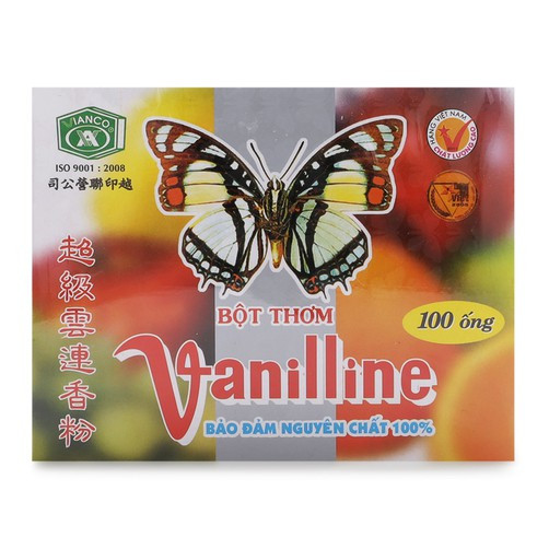 Bột vani con bướm gói 2.5g/hộp 25g