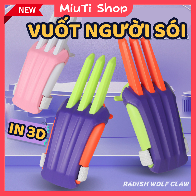 Móng vuốt người sói in 3d - đồ chơi cà rốt giải nén x-men wolverine