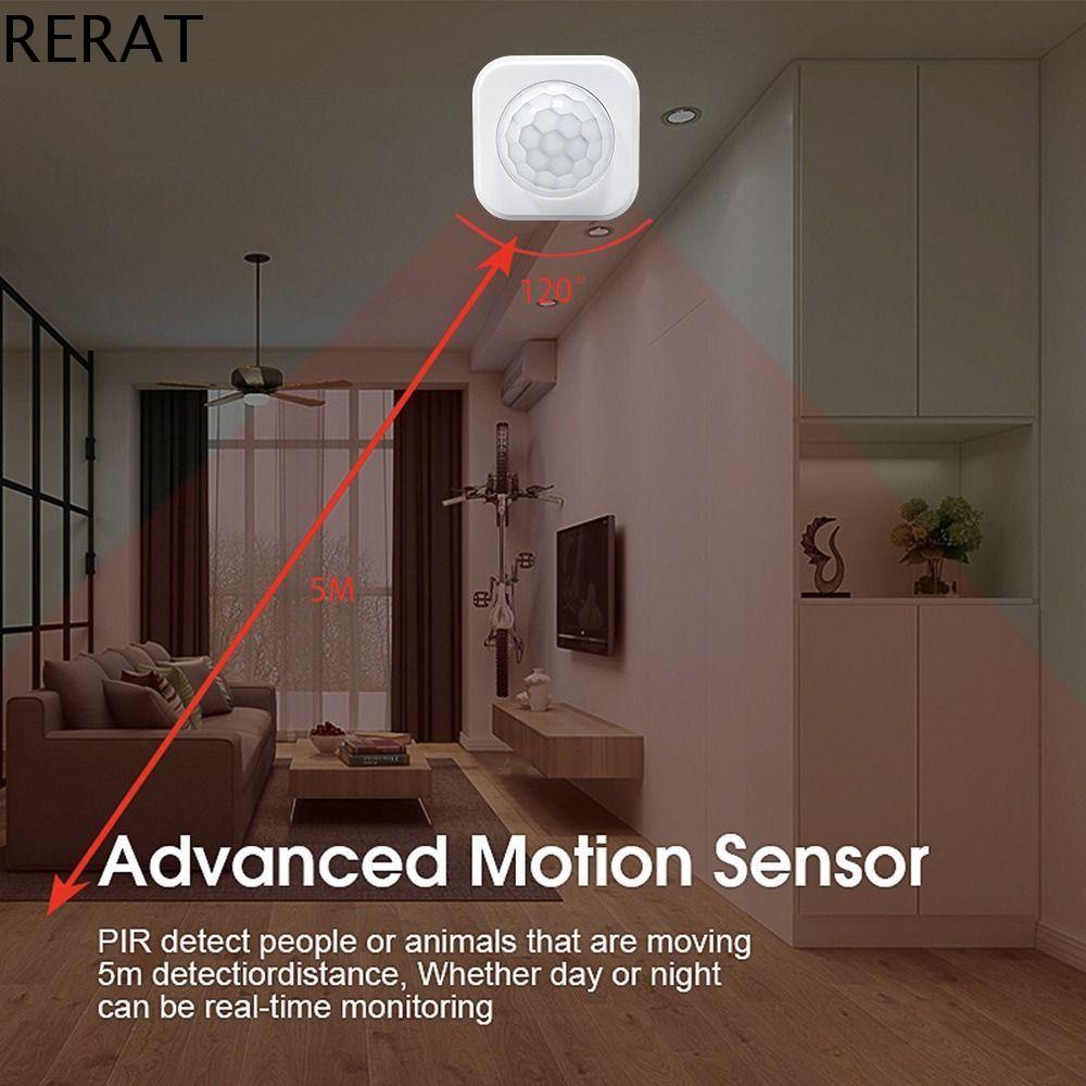 RERAT Remote Conrtol Human Body Infrared Detector High Sensitivity Advanced PIR Motion Sensor Durable Works with Alexa Google Zigbee Smart Motion Sensor Home Harga  21 Ringgit*Penghantaran Percuma