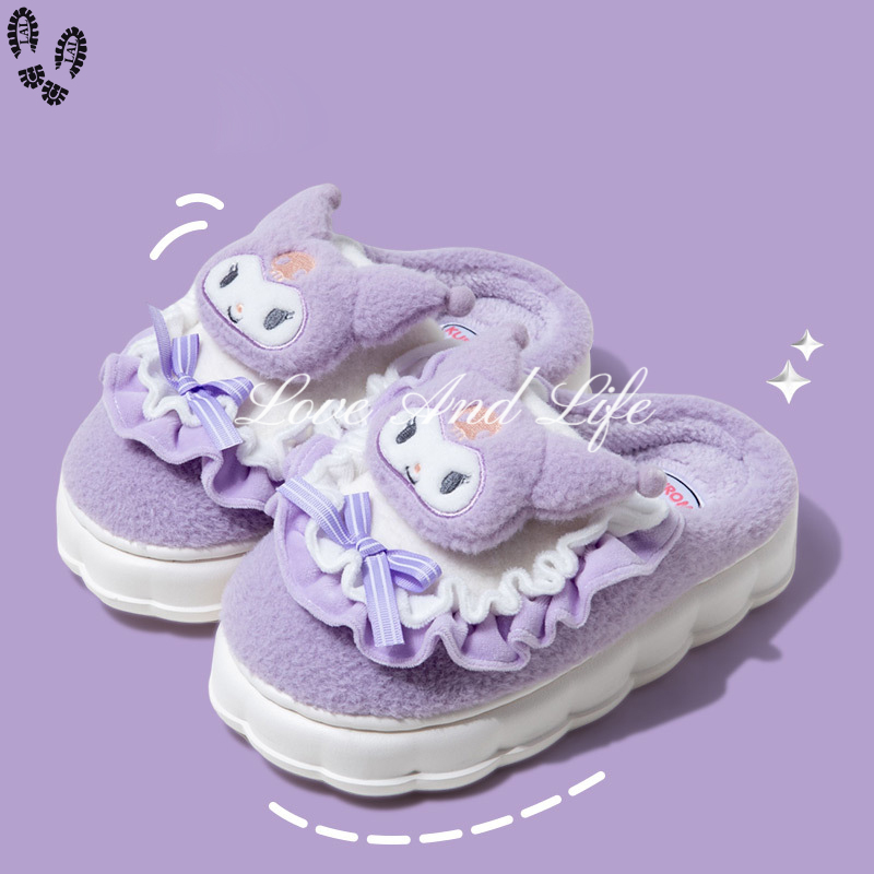 LAL Indoor slippers, plush comfortable slippers, soft sole slippers