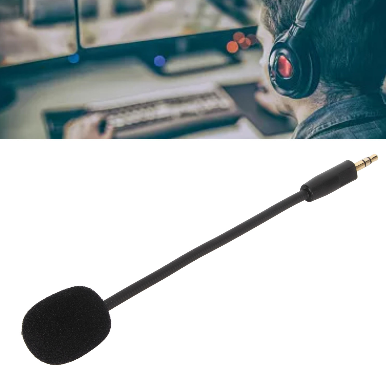 3.5Mm Microphone Thay Thế Trò Chơi Microphone Có Thể Tháo Rời Mic Cánh Tay Chuyên Nghiệp giảm tiếng ồn Cho Tai nghe