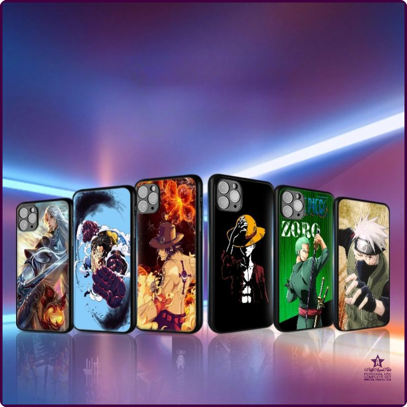 [Op057] anime One Piece Series Gear 5 Luffy vỏ điện thoại Iphone 14 13 12 Promax 3D Thần Mặt Trời nikka thay đổi bản đồ raster Gradient vỏ điện thoại