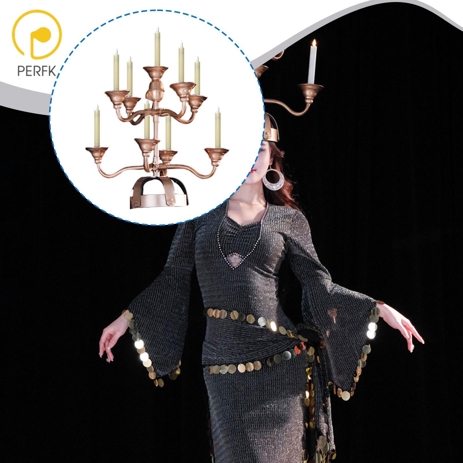 Perfk Belly Dance Candle Holder Premium Elegant Candlestick with 9 Simulation Candle ราคา 3,738 บาท*ส่งฟรี