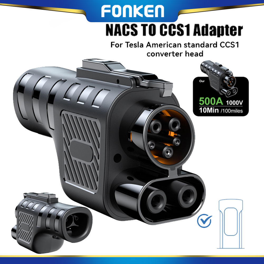 FONKEN NACS to CCS1 Adapter Fit for Volvo Ford Auto Locking System for Tesla Supercharger Adapter fit for Tesla V1/V2/V3/V4 DC ราคา 4,643 บาท*ส่งฟรี