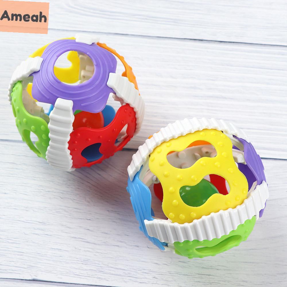 AMEAH Safty Puzzle Baby Baby Rattle Handbell Ball Toy Gripping Rattle