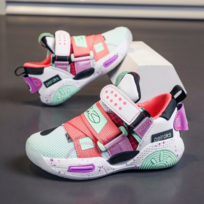 Boys Men Basketball Shoes 2022 New Brand Kids Sneakers Outdoor Big Kids Non-Slip Sports Shoes Footwear Shoes Basket Sport