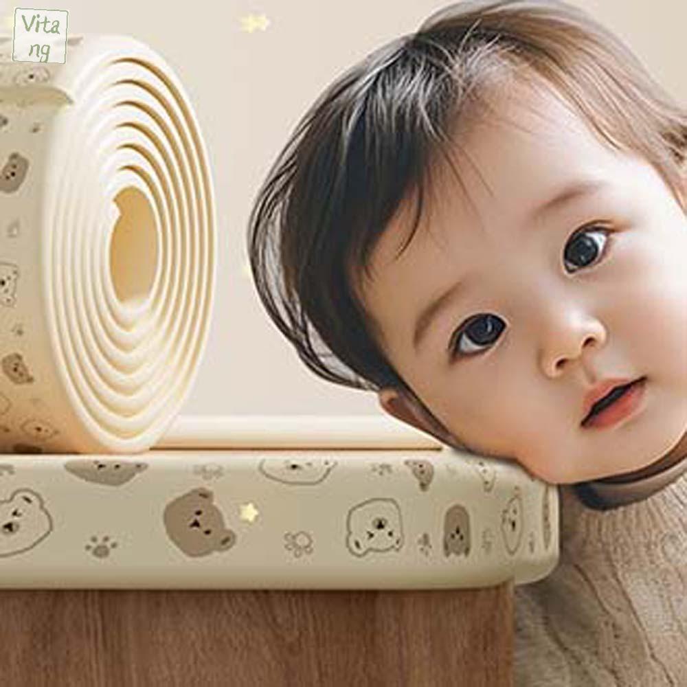 VITANG Không để lại dấu vết Dải chống va chạm cho bé Mềm Băng dính hai Bọc bảo vệ góc bàn Sáng Tạo Gấu Góc cạnh NBR Trẻ em