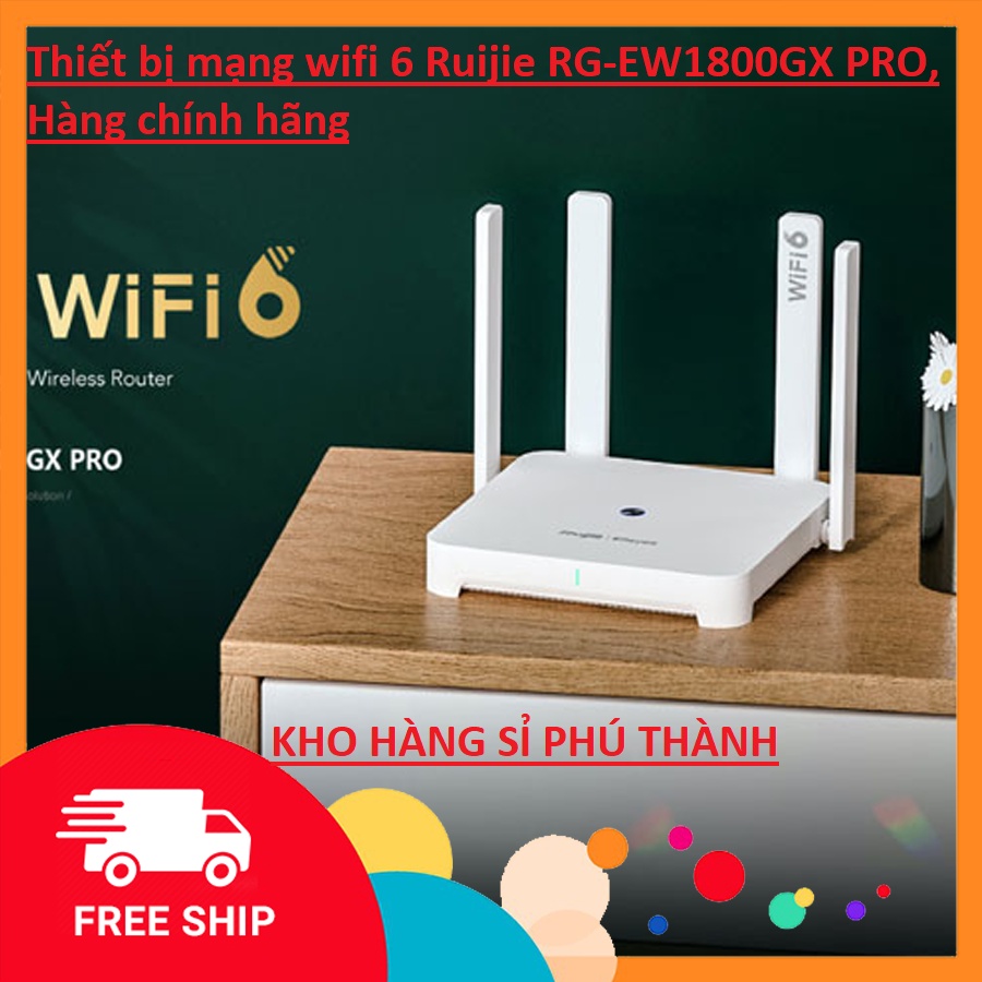 Thiết bị mạng wifi 6 Ruijie RG-EW1800GX PRO CAO CẤP Hàng chính hãng
