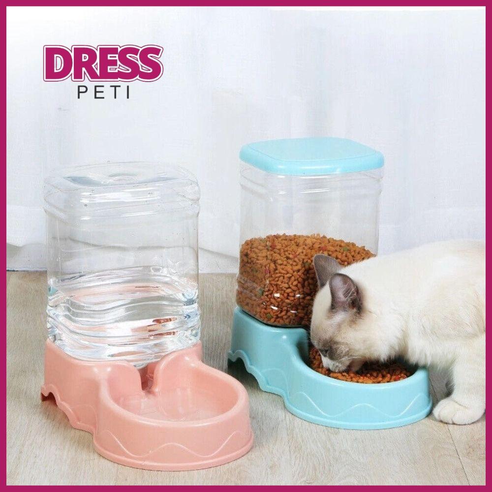 PETI DRESS Mới Cho mèo ăn Đồ dùng cho thú cưng Tự động Hộp đựng thức ăn