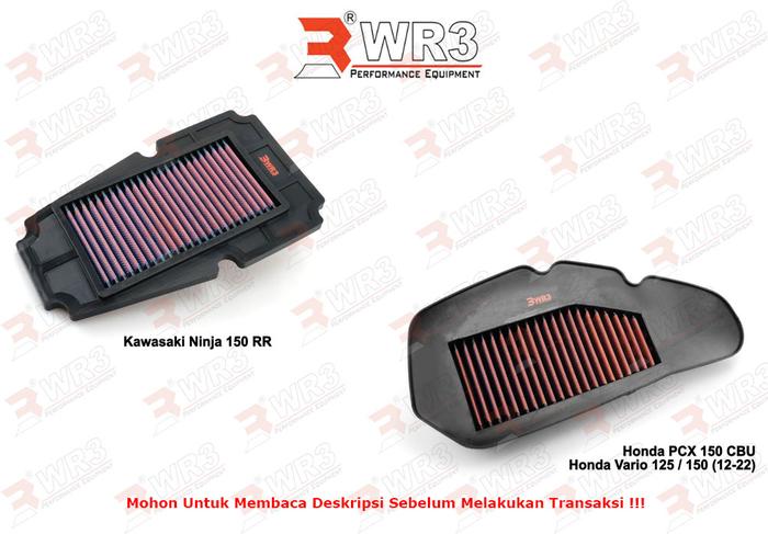 AIR FILTER UDARA WR3 NINJA 150RR / PCX 150 CBU / VARIO 125-150-Megavia Store Harga 1,364,000 rupiah*Gratis Ongkir