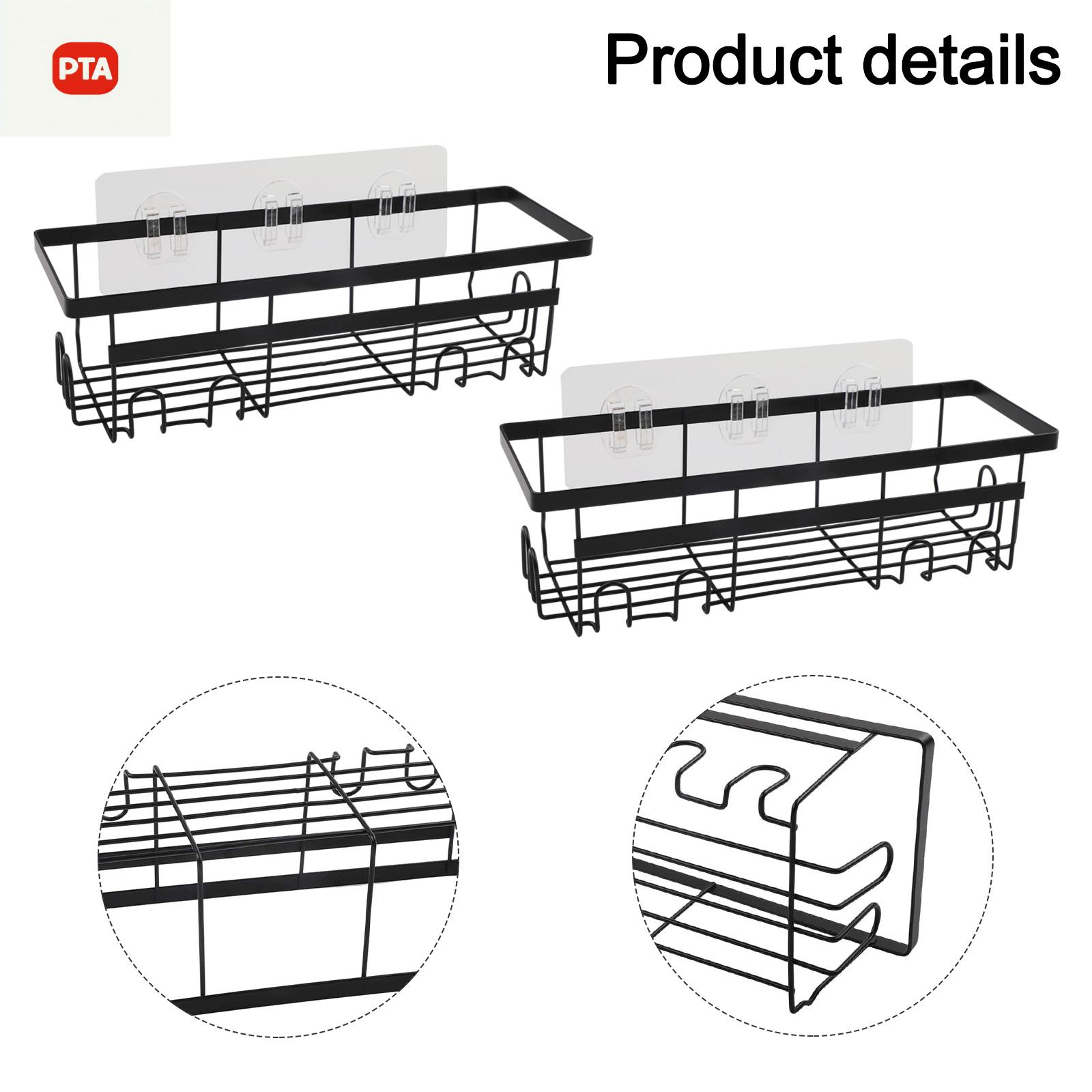 [Homestylish] 2 cái Dễ dàng lắp đặt giá lưu trữ vòi hoa sen không khoan tiết kiệm không gian cửa hàng thời trang thiết kế chắc chắn mới