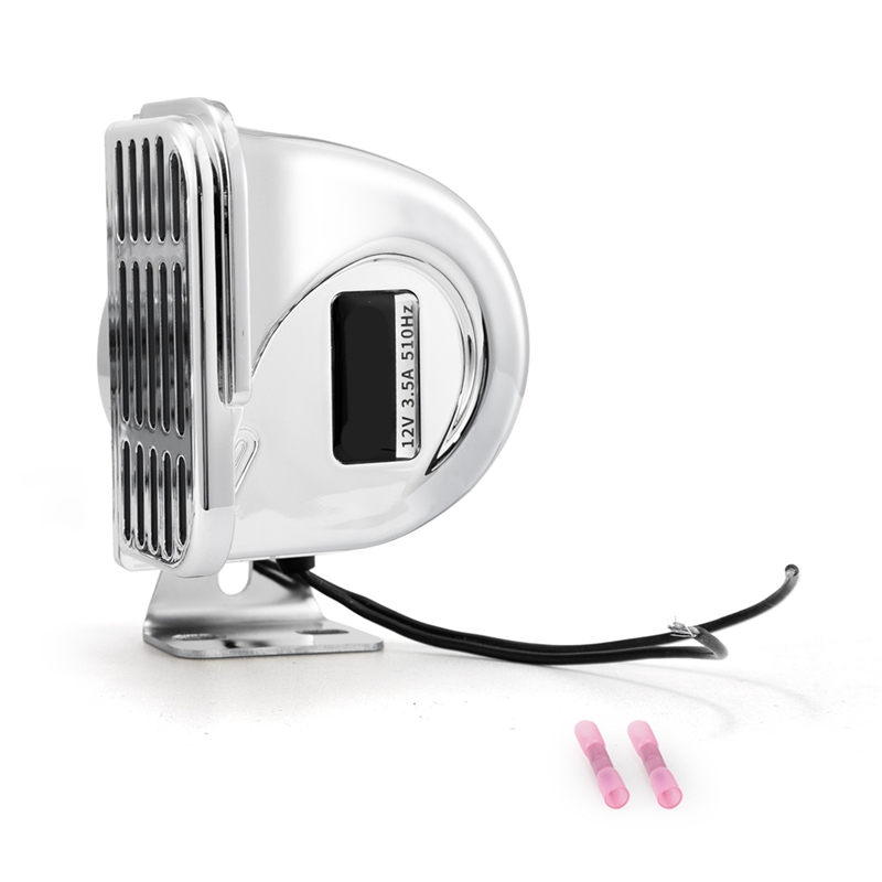 【Latest model】12V Marine Snail Electric Horn 304 Stainless Steel Super Loud Car Horn Waterproof Warning Electric Horn for Speedboat