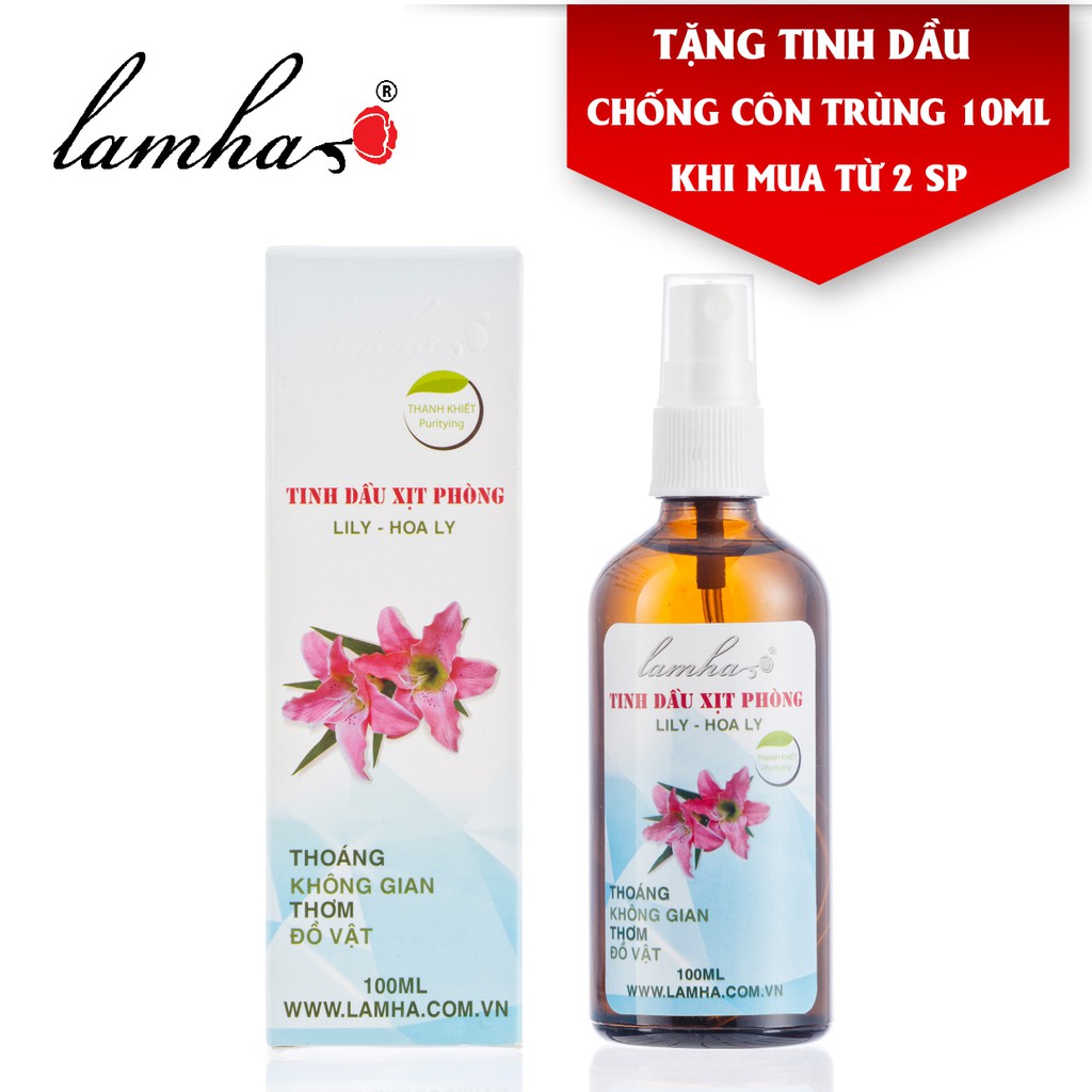 Tinh dầu xịt phòng Hoa Ly LAMHA 100ml