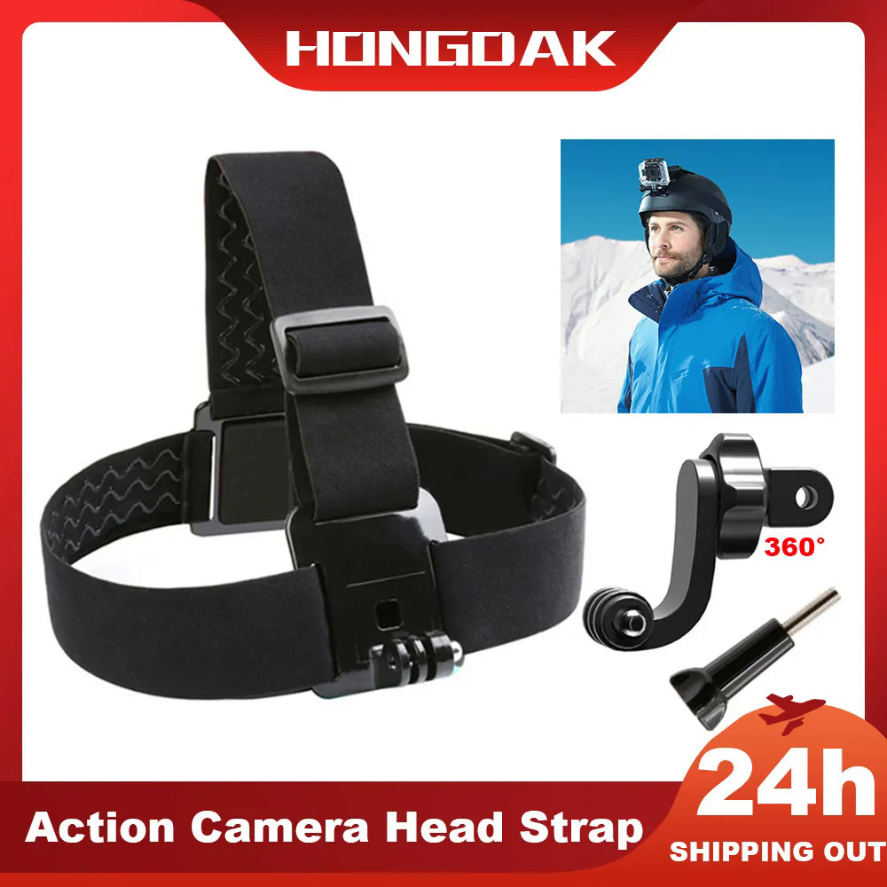 Hongdak Đầu dây đeo cho đi Pro GoPro anh hùng 11 10 9 8 7 SJCAM insta360