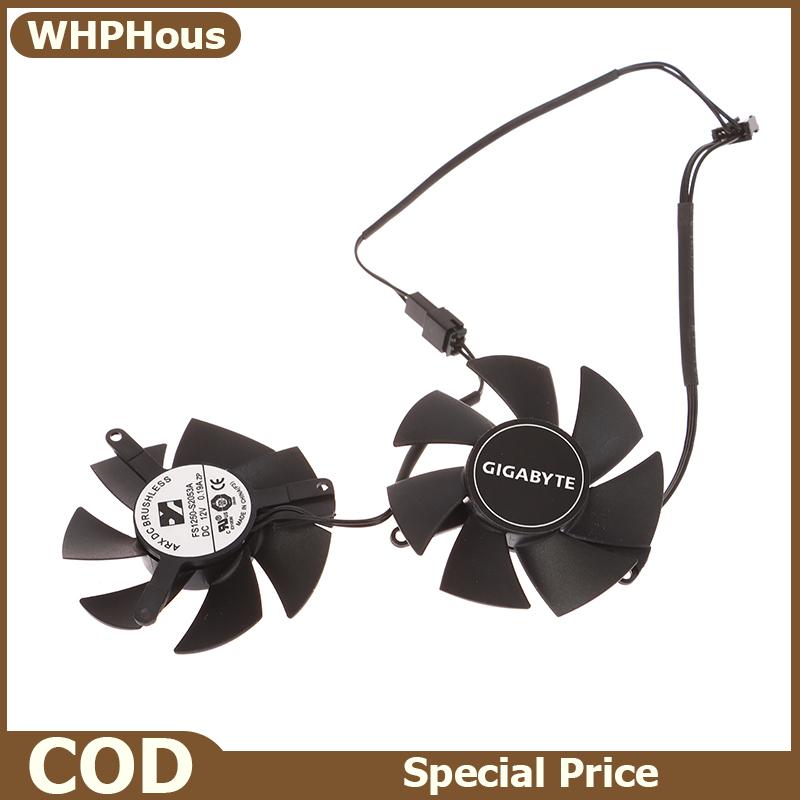 WHPHous 1คู่ FS1250-S2053A 0.19A GPU VGA พัดลมการ์ดจอสำหรับ GTX 1650 1630 D6 GTX1650 OC ต่ำโปรไฟล์4G การ์ดระบายความร้อน ราคา 194 บาท*ส่งฟรี