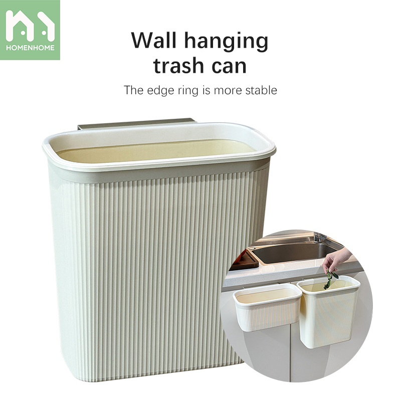 Homenhome Wall Mounted Kitchen Waste Storage Bucket with Large Capacity Paper Basket ราคา 81 บาท*ส่งฟรี