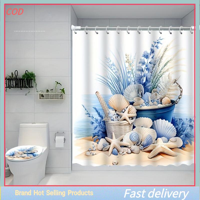 [COD]PkYeG💖💖💖 Waterproof Golden Swan Shower Curtain Mildew Resistant Polyester Bathroom Curtain With Rustproof Grommets Home Decor ราคา 120 บาท*ส่งฟรี