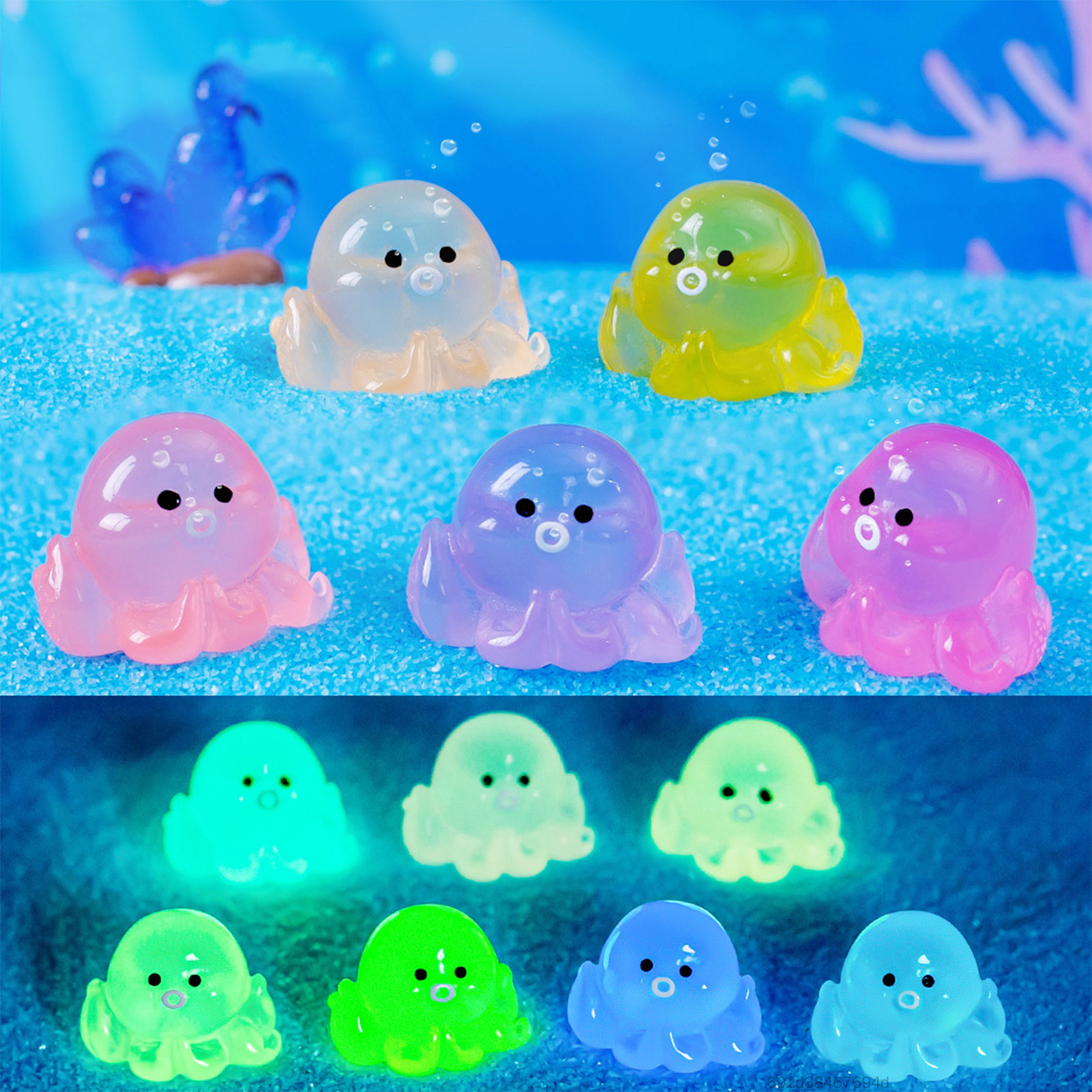 เรืองแสงเรซิ่นปลาหมึกยักษ์มินิประติมากรรมตลกสนามหญ้าตกแต่งสวนเรซิ่นงานฝีมือเครื่องประดับศิลปะสําหรับเด็กครอบครัวของขวัญคริสต์มาส LA3PF-MEG-TH ราคา 40 บาท*ส่งฟรี