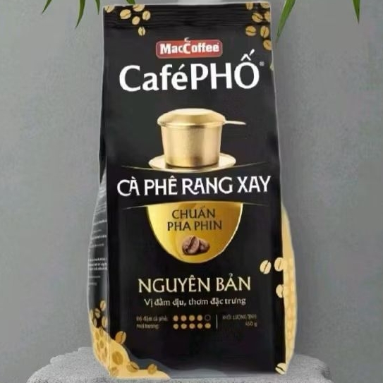  Date 2027 Cafe Phố rang xay chuẩn pha phin 450g 