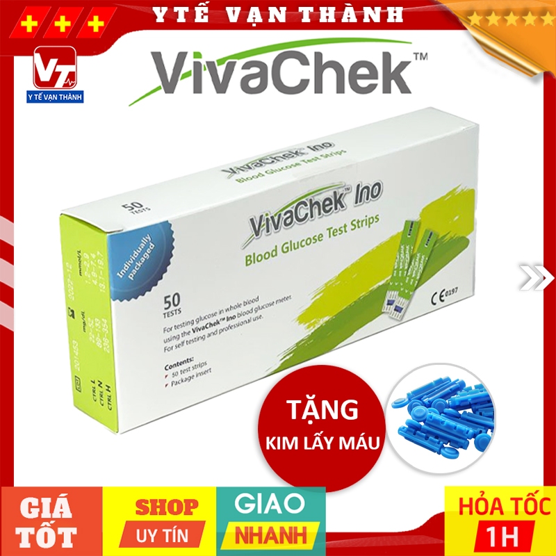 ✅ Que Thử Đường Huyết VivaChek Ino | (Viva Check) (VivaCheck) -VT0614 - Y Tế Vạn Thành