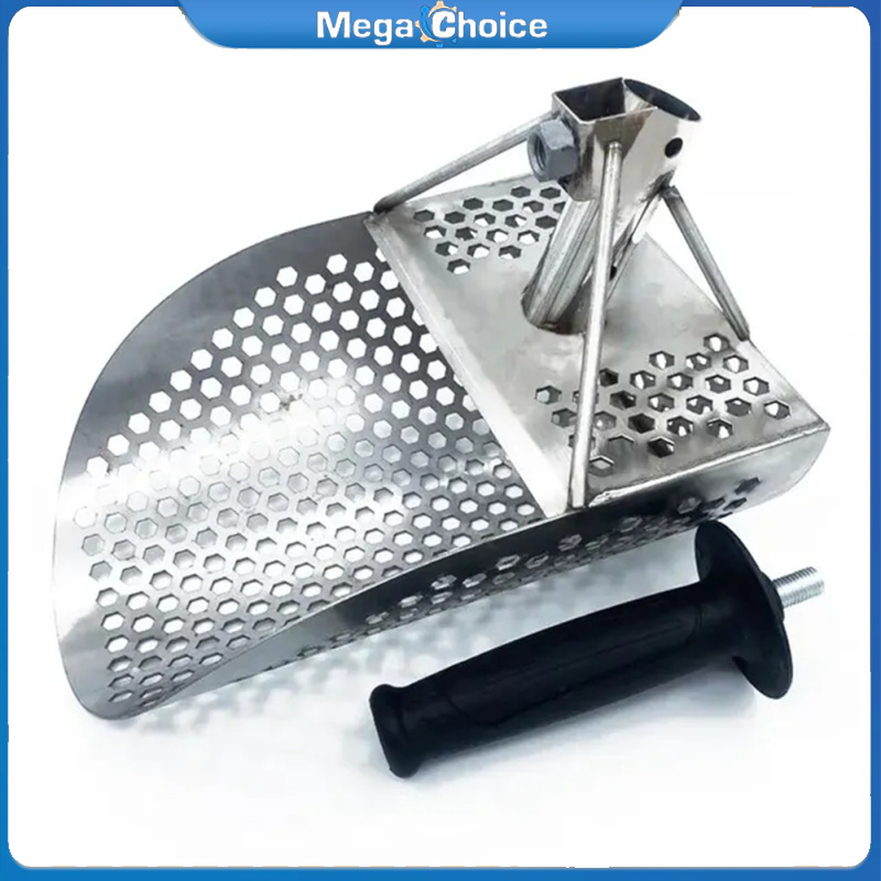 MegaChoice【100%Original】Metal Detecting Sand Scoop Beach Finds Scoop Stainless Steel Metal Detecting Tool Digging Shovel Fast Sifting Metal Detector ราคา 969 บาท*ส่งฟรี