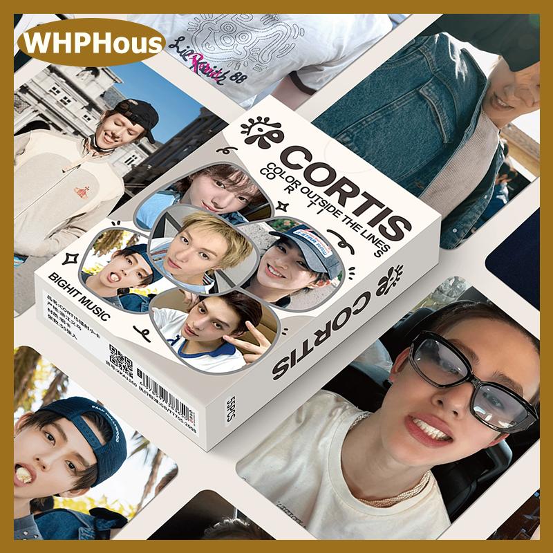 WHPHous 55 cái bộ Laser thẻ Kpop thần tượng cortis loạt Album mới Lomo thẻ bưu thiếp printd photocards người hâm mộ bộ sưu tập quà tặng