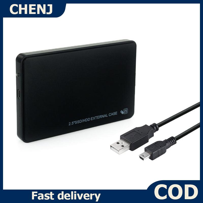 CHENJ เพิ่ม2.5นิ้ว USB2.0 SATA External HDD SSD เคสสำหรับแล็ปท็อปที่ปลอดภัยและรวดเร็วการถ่ายโอนข้อมูล ราคา 79 บาท*ส่งฟรี