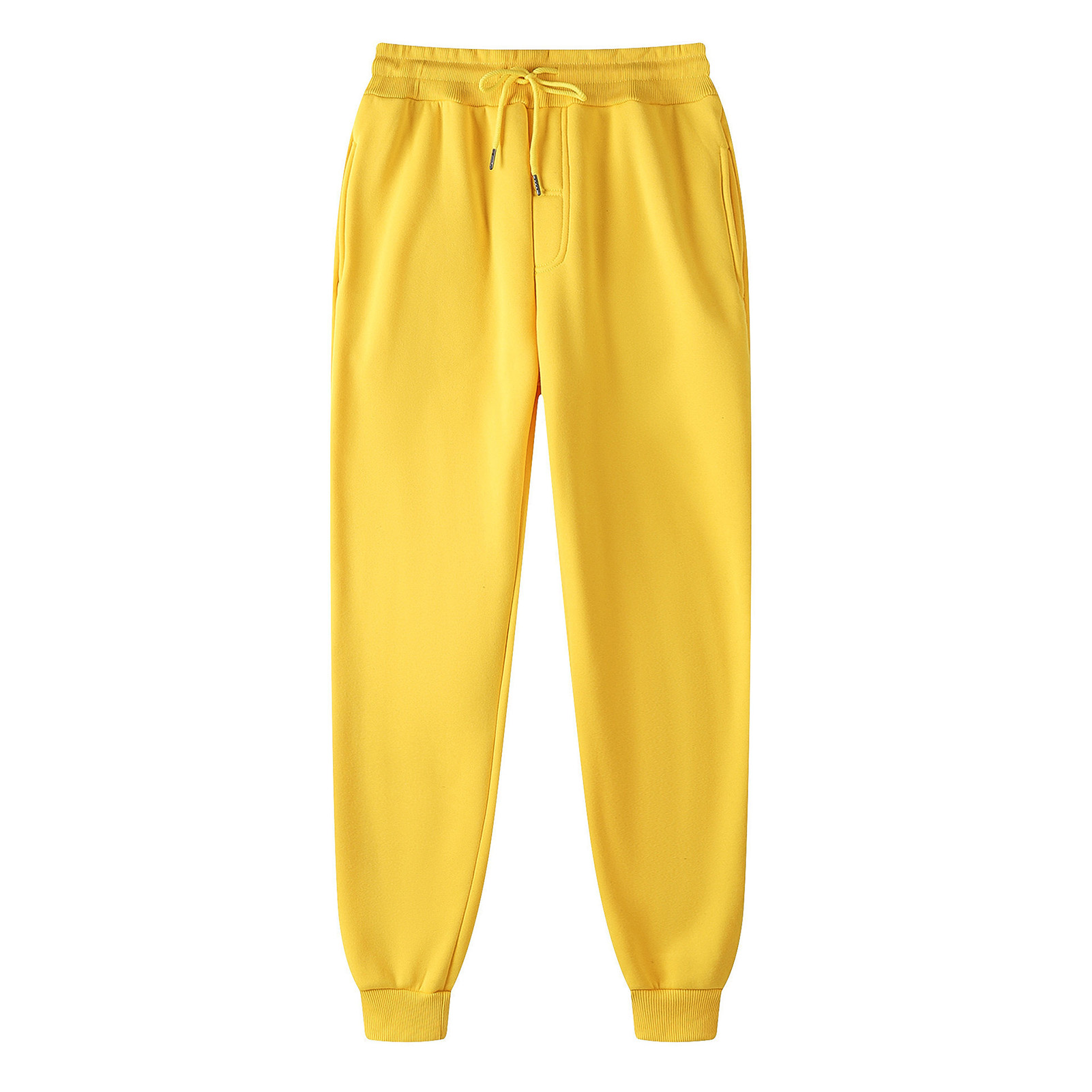 UHH Men Jogging Pants Men Solid Color Sweatpants Men's Casual Solid Color Sweatpants with Drawstring Elastic Waistband Pockets Wide Leg Joggers for Sport and Everyday Wear – Comfortable for Asia