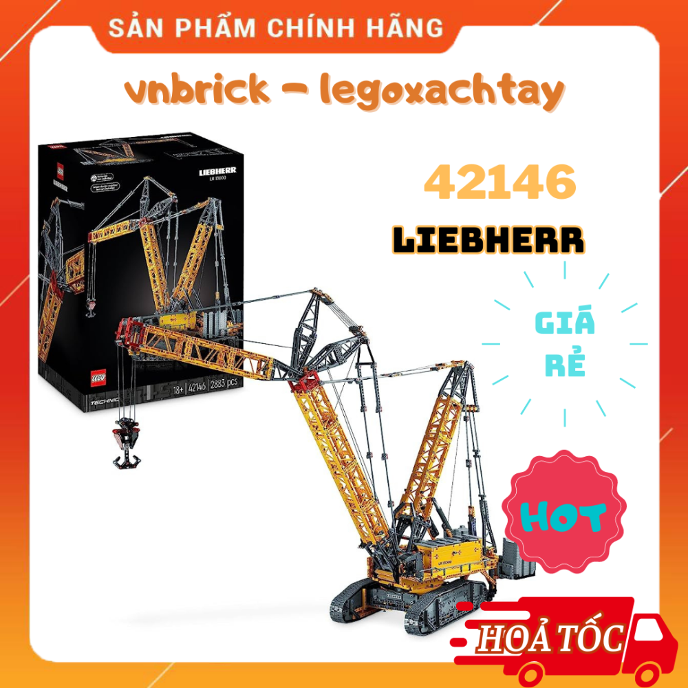 [100% chính hãng]  LEGO TECHNIC 42146 Xe Cần Cẩu Liebherr Crawler Crane Chính Hãng