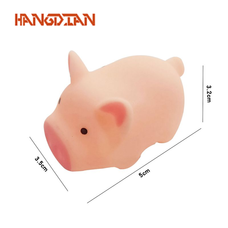 HANGDIAN Cute Mini Pig Squeaky Toy Stress Relief Squishy Animal for Kids ราคา 14 บาท*ส่งฟรี