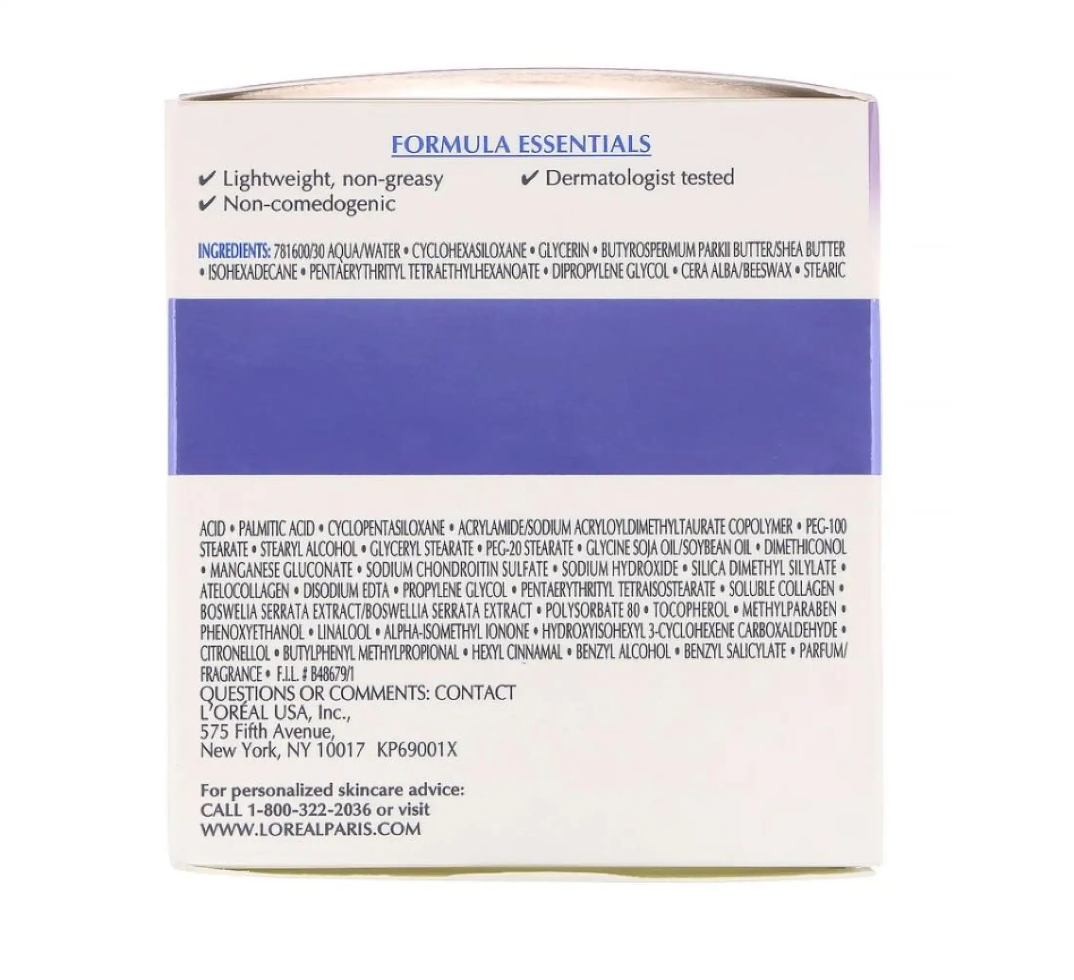 loreal collagen night cream